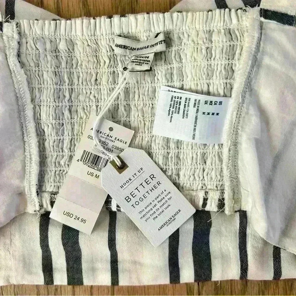 NWT American Eagle Striped Bustier Crop Top Size Medium - Picture 11 of 11